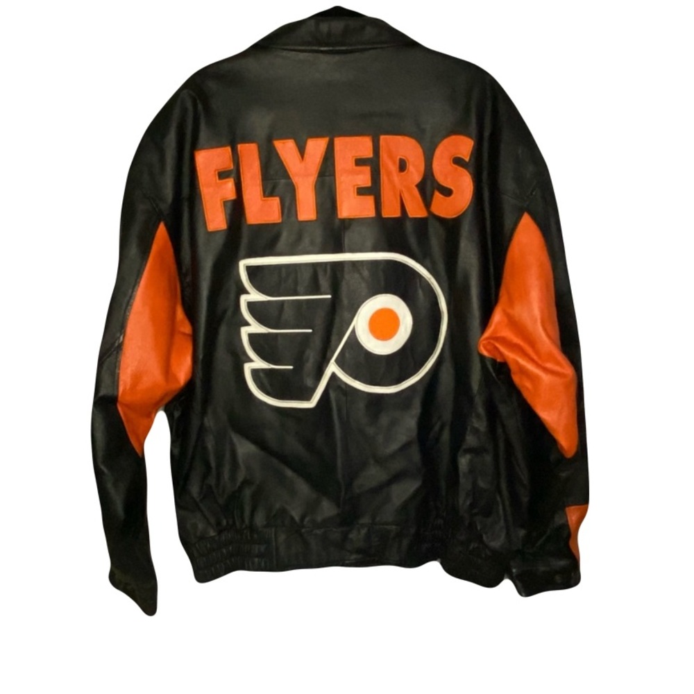 Philadelphia Flyers Leather Jacket Men’s 3XL GIII & Carl Banks - Picture 3 of 7